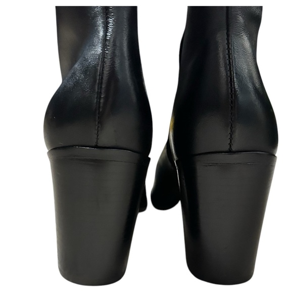 Schutz Mikki Leather Over The Knee Block Up Black Leather Boots Size 7 - Picture 12 of 14
